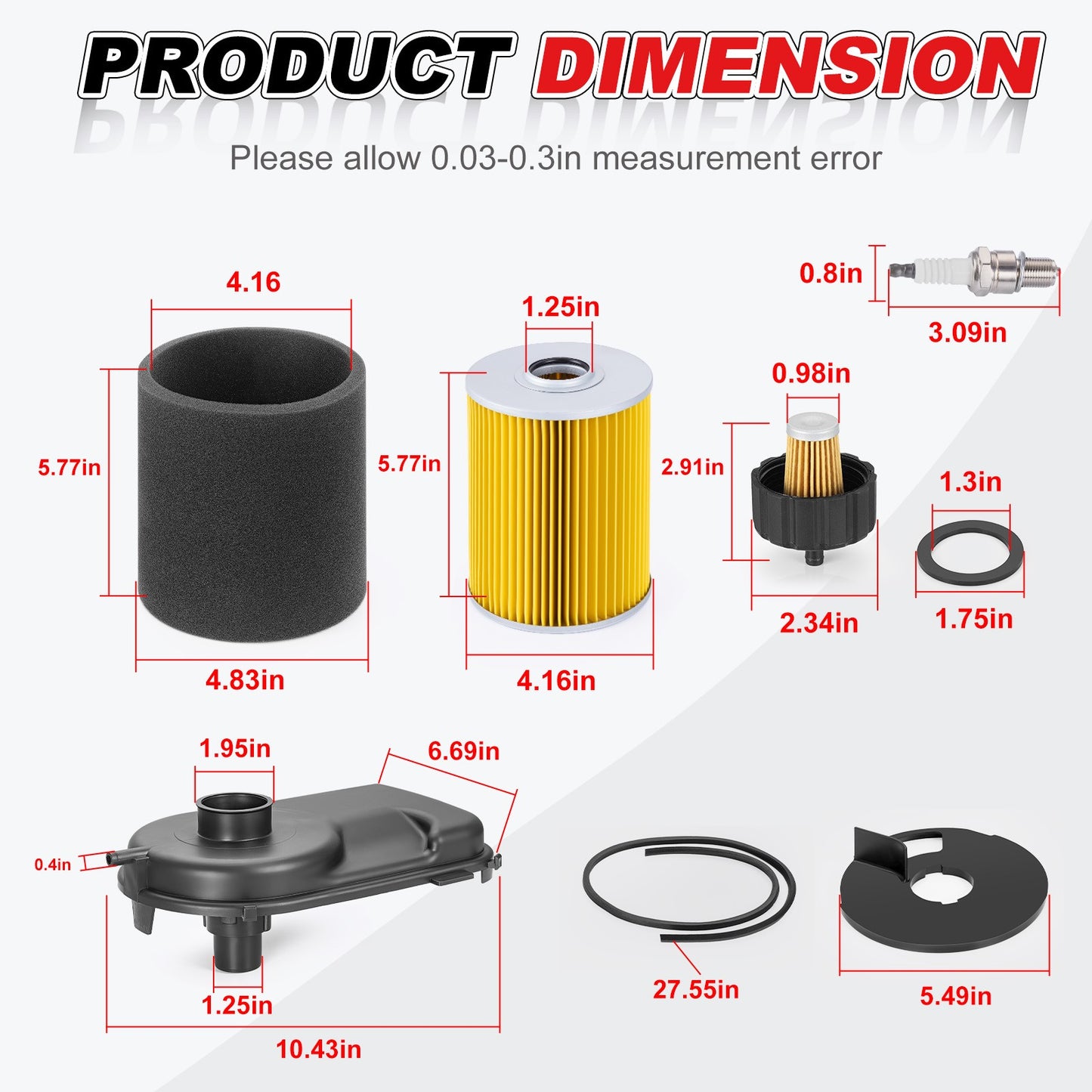 Tune Up Kit for Yamaha Golf Cart G2 G8 G9 G11 (Year Range Not Specified)