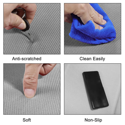 Seat Pad Cover for Universal Fit (Light Gray, Seaweed Fiber, Latex)