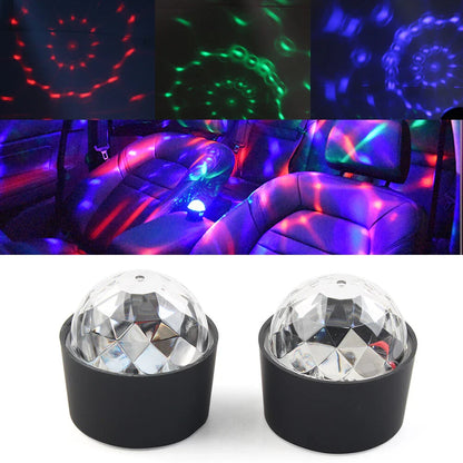 Rotating Magical Ball Light for Car Atmosphere KTV Bar Disco DJ Party