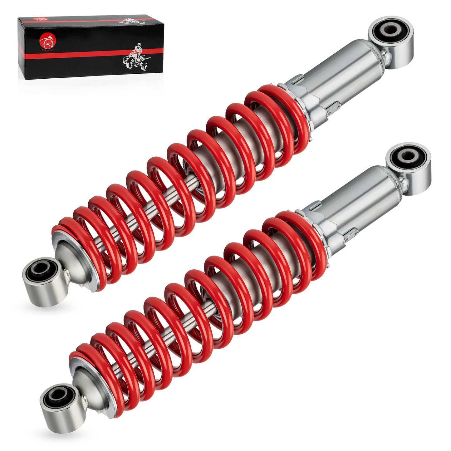 Set of 2 Red Front Shock Absorbers for Yamaha Blaster YFS200 (1988–2006)