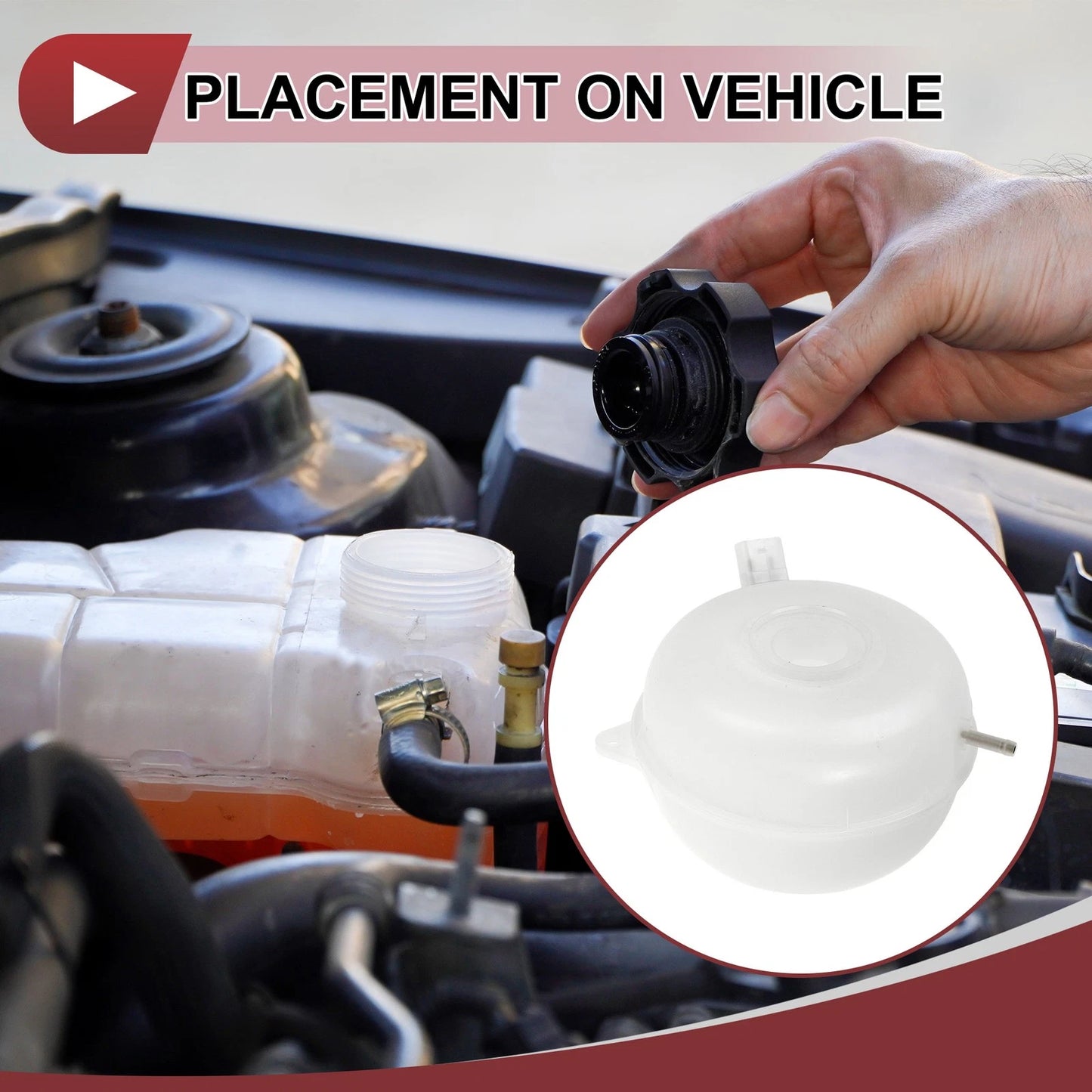 Coolant Expansion Overflow Tank No. 95B121407 for Porsche Macan (2015–2018)