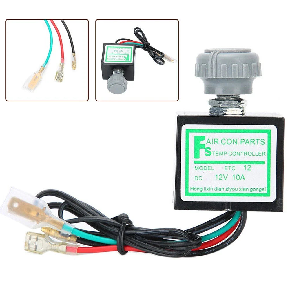 Car AC Electronic Thermostat Switch Temperature Control Aut