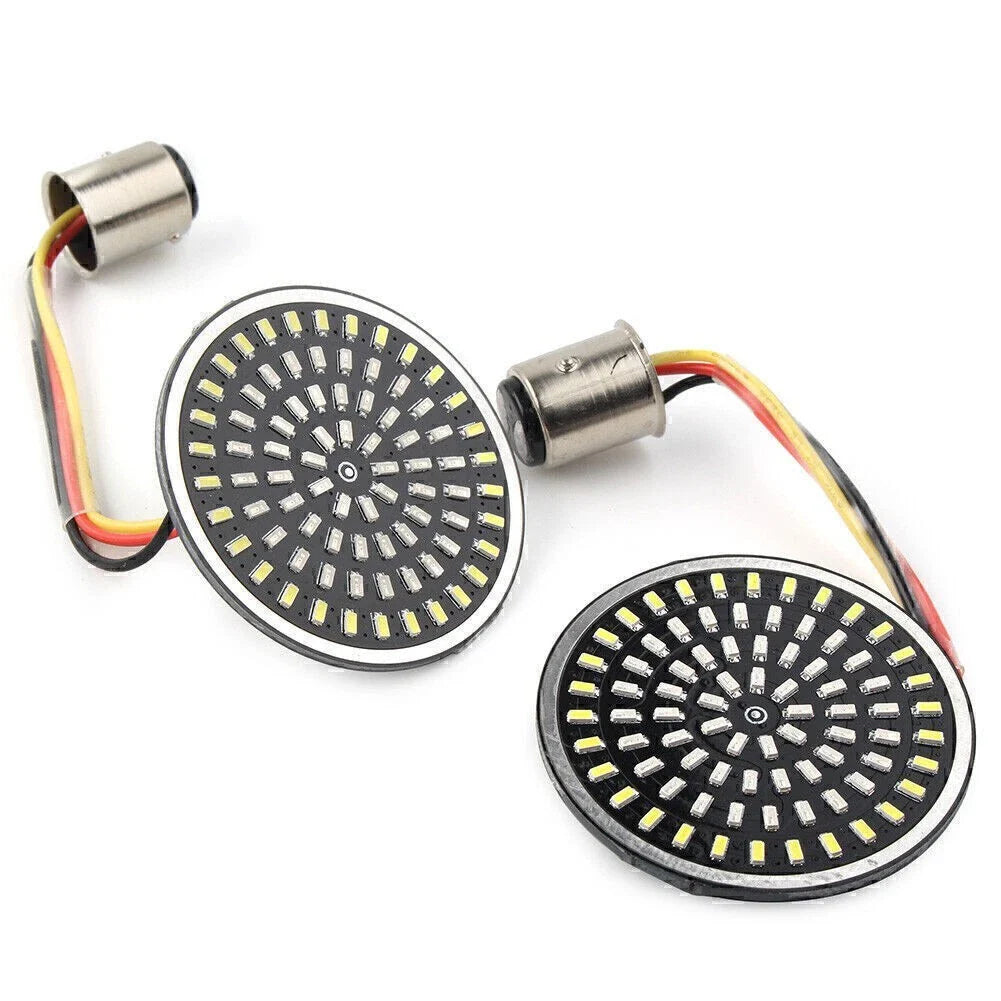 LED 1157 Rear Turn Signal Lamp Amber White for Harley Touring Road King