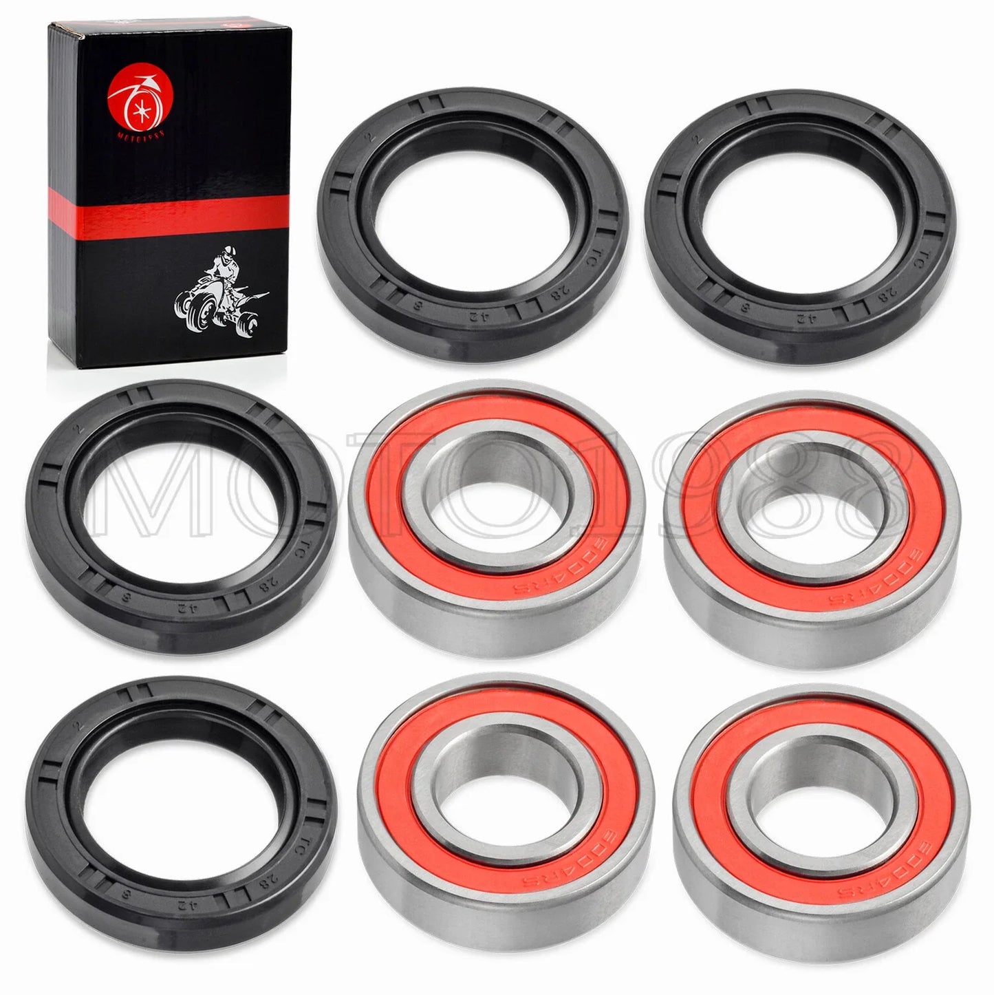 Front Wheel Bearing & Seal for Honda Rancher TRX350 TE TM Recon 250 (2000–2006)