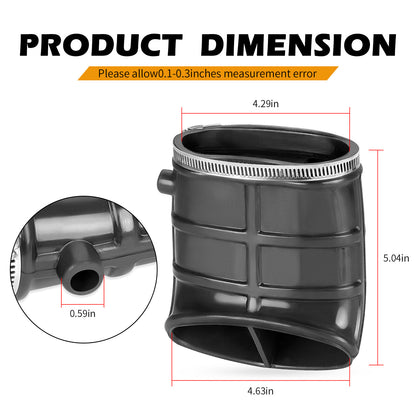 Air Box Intake Duct Tube & Clamp for Yamaha Raptor 660R (2001–2005)