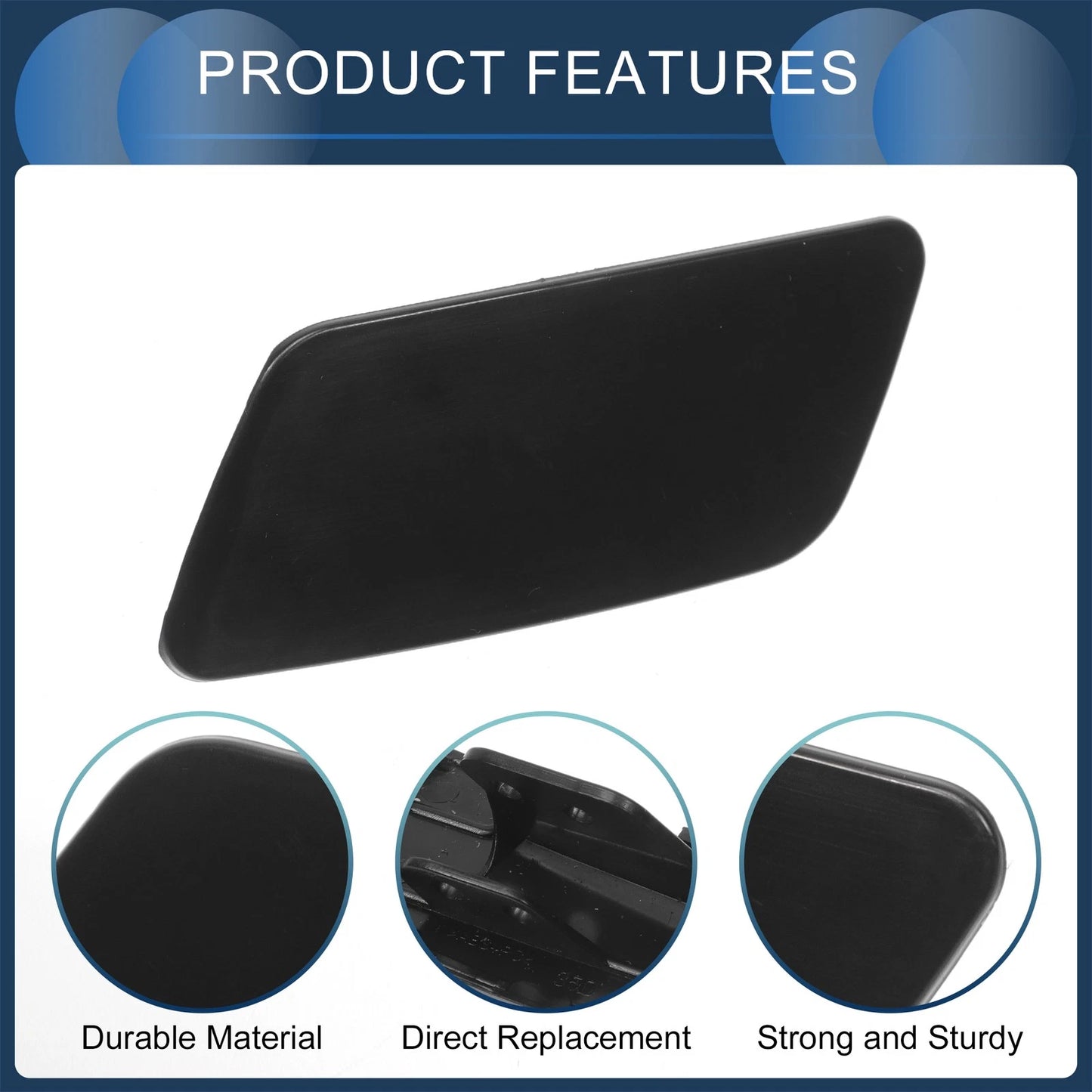 Front Right Washer Nozzle Cover Cap for Volkswagen Passat CC (2008–2012)