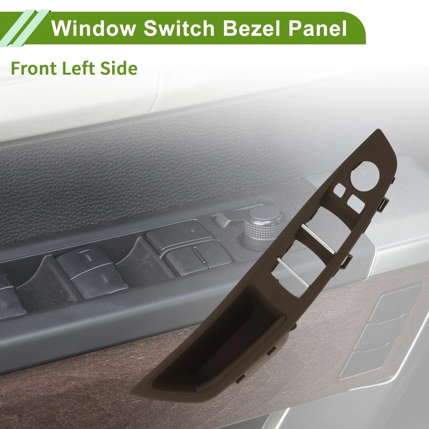 Front Left Window Switch Bezel Cover for BMW 5 Series (2010 - 2016)