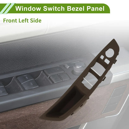 Front Left Window Switch Bezel Cover for BMW 5 Series (2010 - 2016)