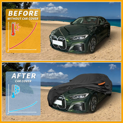 190T-PU Car Cover Waterproof All Weather for BMW i4