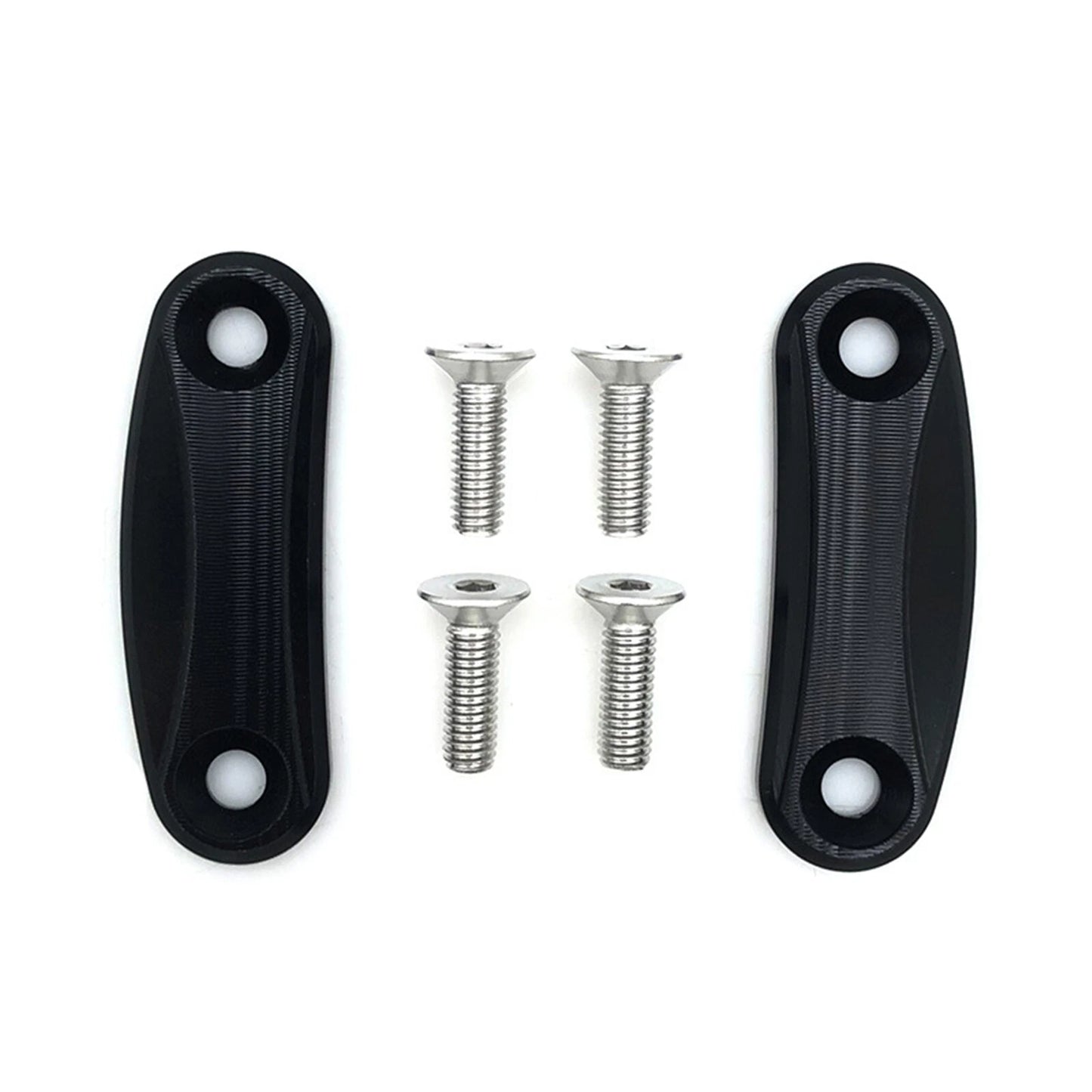 1 Pair Black Rearview Mirror Block Off Plates for Kawasaki NINJA400 (2018-2021)