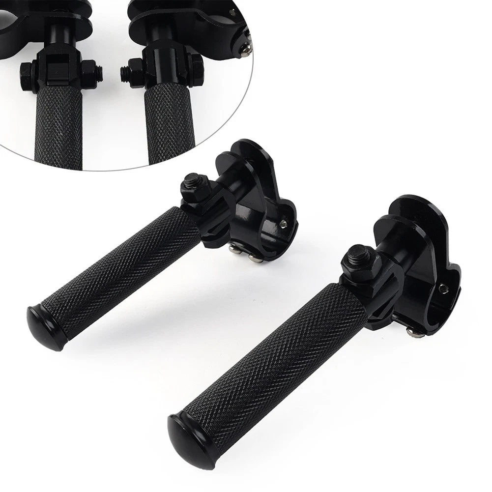 1 Pair CNC Folding Foot Pegs for Universal Motorcycle