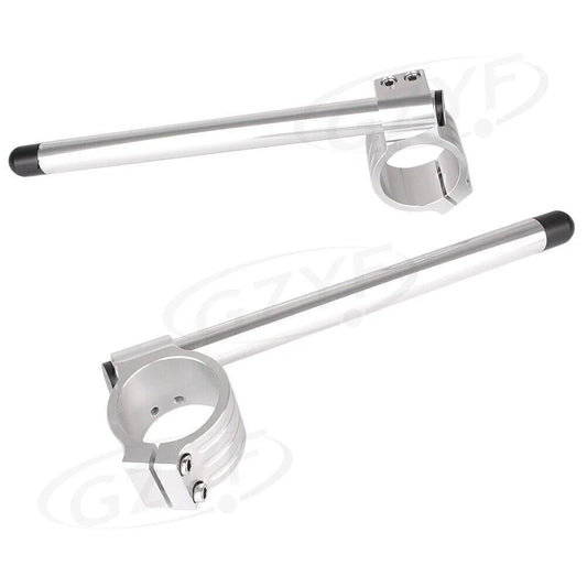 51mm Clip On Handlebar Fork Tubes  Universal for Motorcycle Silver