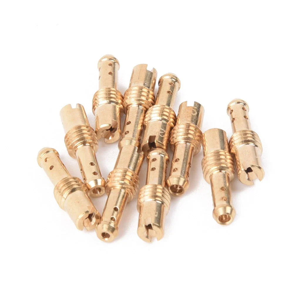 Carburetor / 10pcs / 15-37.5 Jet 8 Bleed Holes Metal for MIKUNI VM/TM/TMX AU