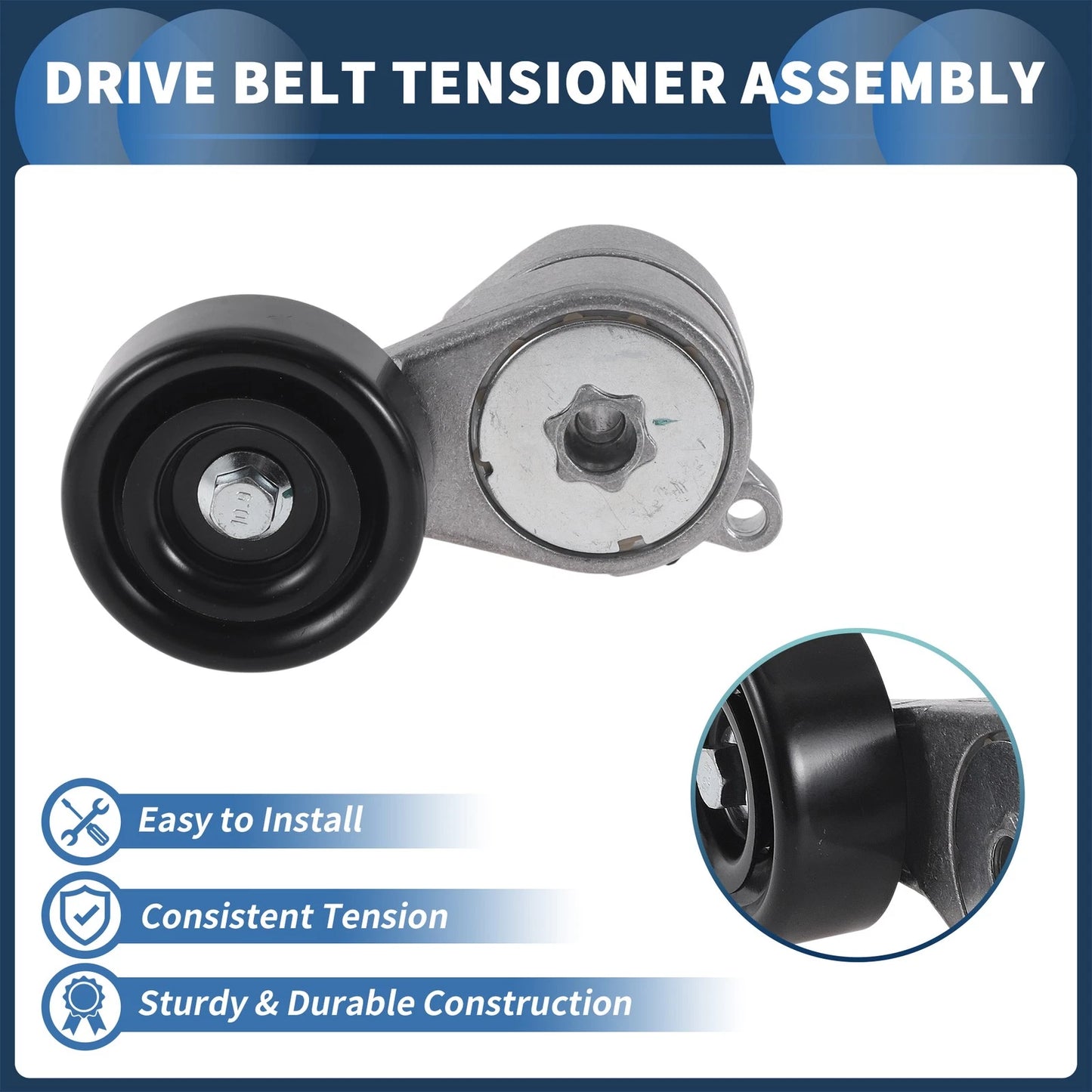Belt Tensioner for Opel Monterey (1991–1998) No. 97125860, 5636736 Metal