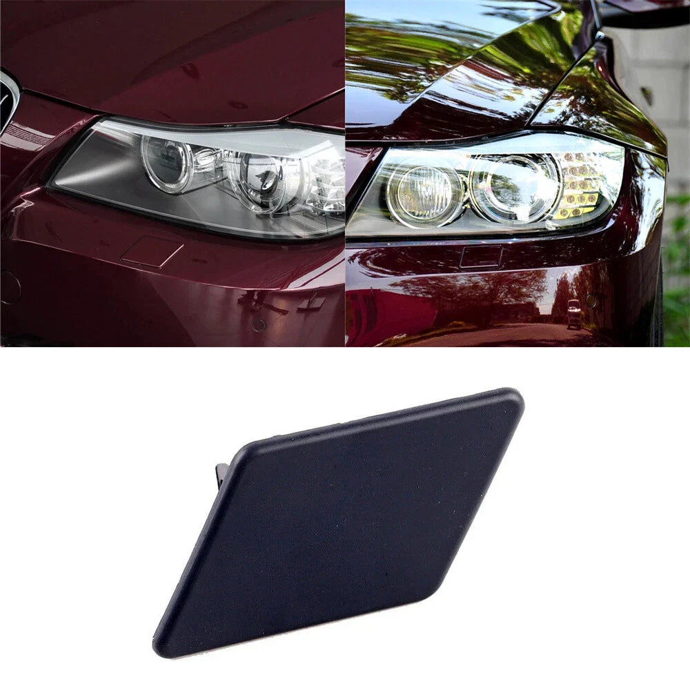 Left Primer Bumper Headlight Washer Cover for BMW 3 E90 E91 (2006-2013)