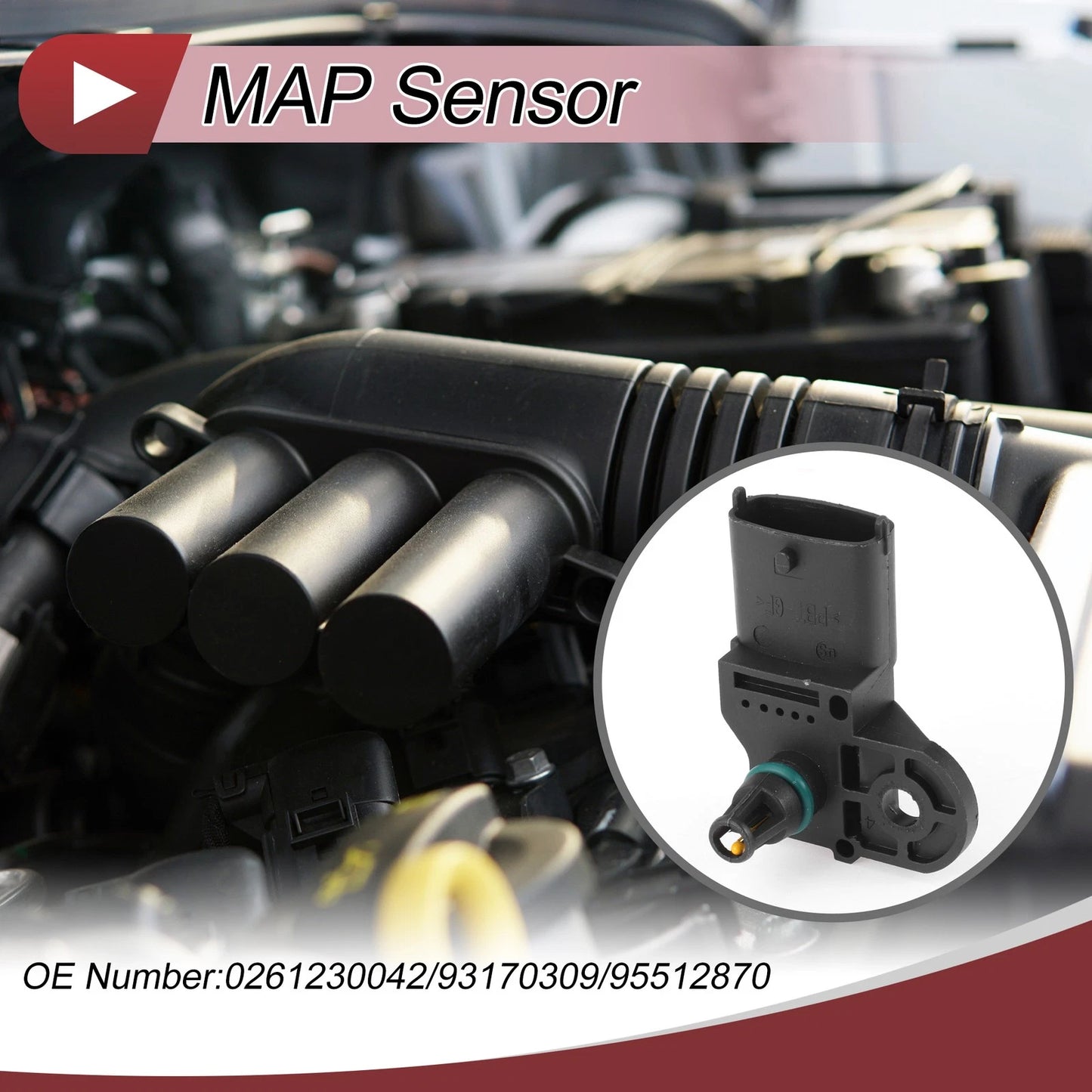 MAP Sensor No.0261230042 for Porsche Panamera (2010–2012)