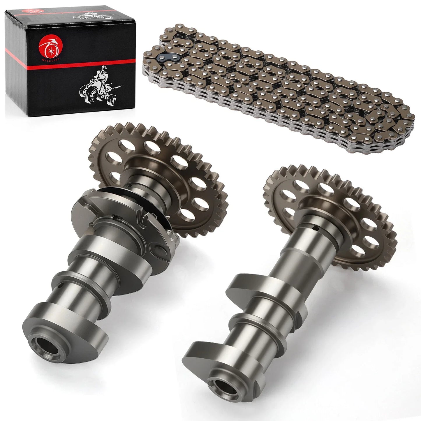 Intake & Exhaust Camshaft w/ Timing Chain for Suzuki Quadsport Z400 (2003–2006)