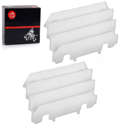 Set of 2 Radiator Covers for Kawasaki KX125 KX250 (1997–2005) White
