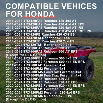 Set of 4 Wheel Center Caps for Honda Rancher 420 TRX420 (2007–2023)