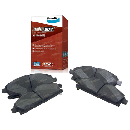 Set of 4 Front Disc Brake Pads for Nissan Pathfinder R50 (1995–2005)
