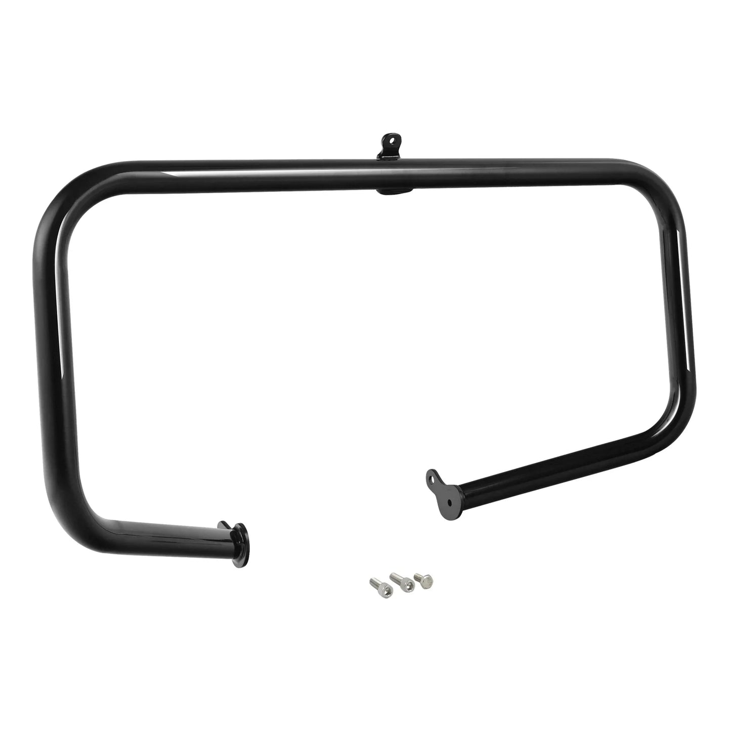Black Highway Engine Guard Crash Bar Foot Pegs for Harley Road Glide (09-24)
