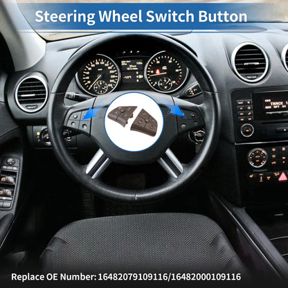Steering Wheel Buttons Set of 10 for Mercedes-Benz (No. 1648207910)