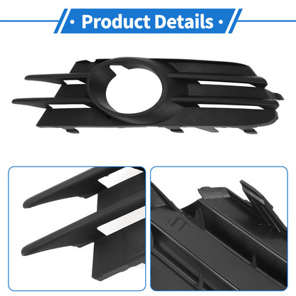 1 Pc Fog Light Grill for Volkswagen Scirocco (2009–2017) No. 1K8853665C Black