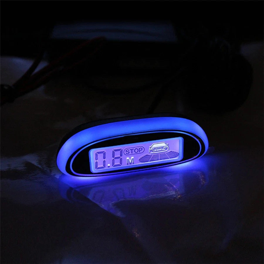 22mm Parking Voice Alarm Kit with 4 Sensors for Car Radar Display (AU)