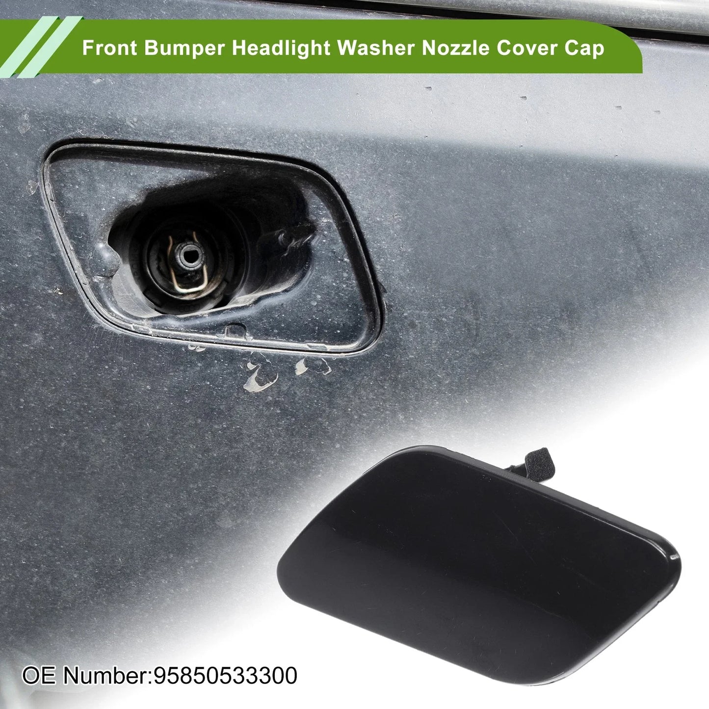 Washer Nozzle Cover Cap for Porsche Cayenne 92A (2011-2018) Unpainted