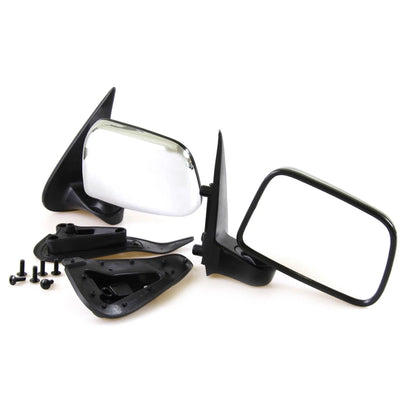 Set of 2 Chrome Door Wing Mirrors for Toyota Hilux MK5 (2001–2005)