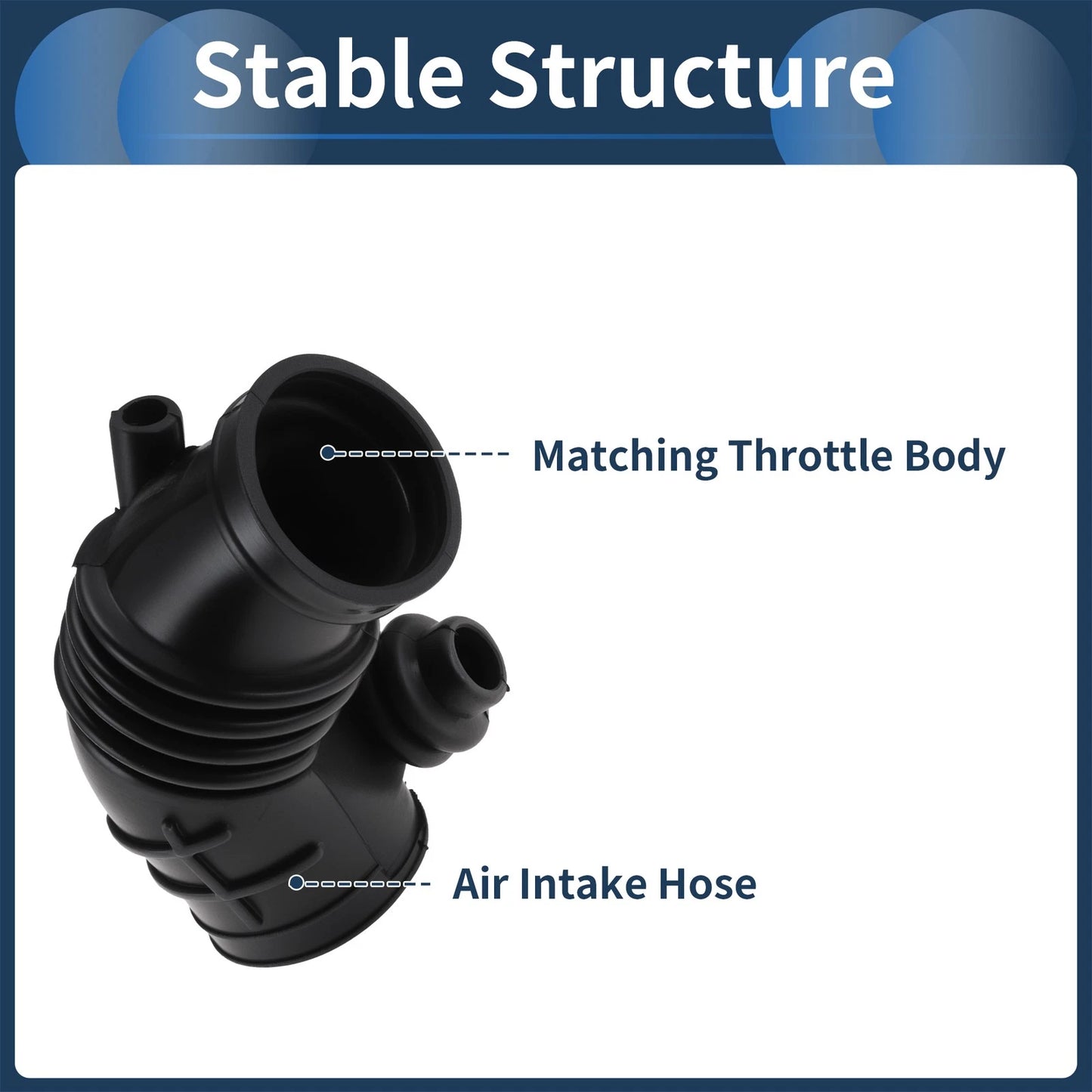 Engine Air Intake Hose for BMW 325iX (1989–1991) No. 13711726205 Rubber