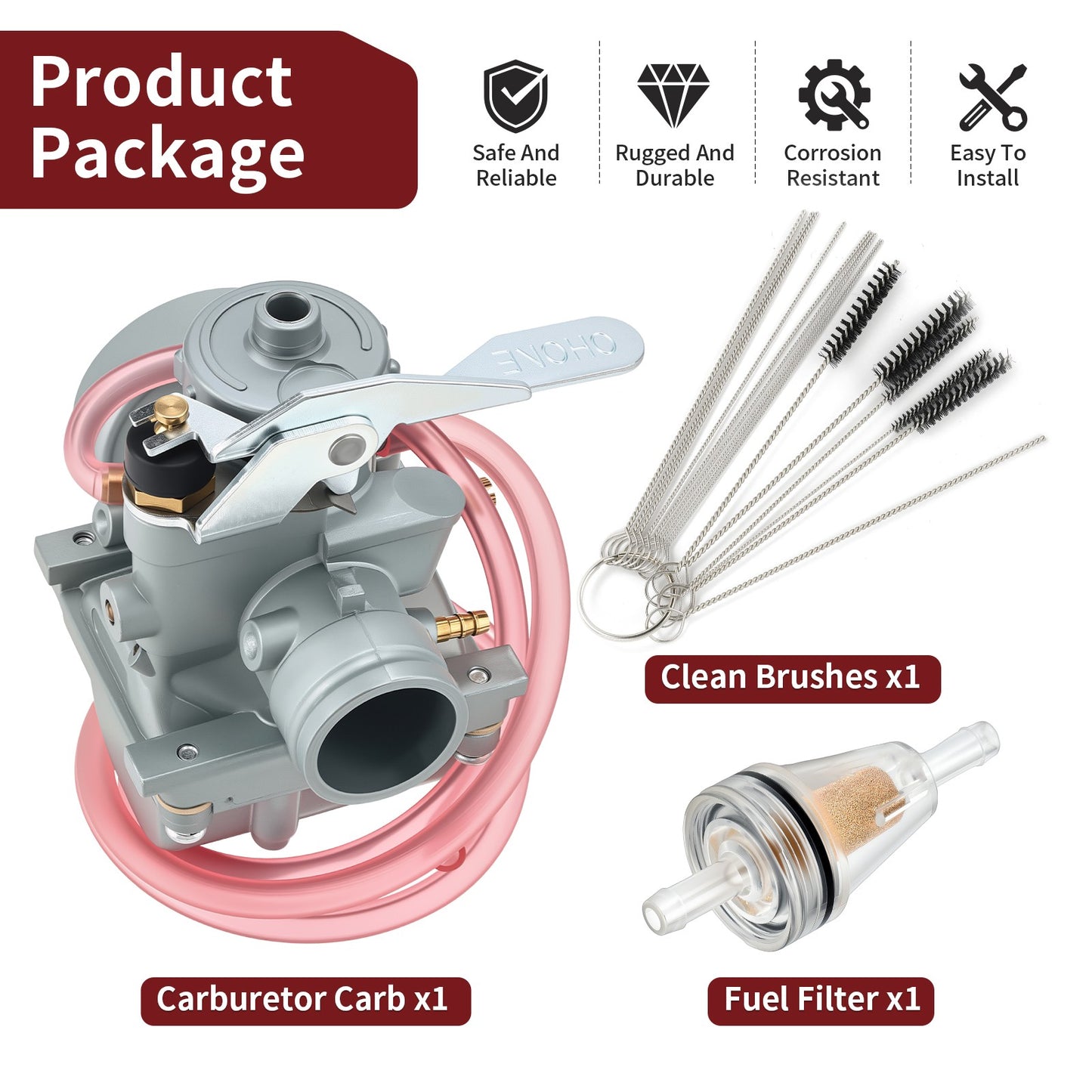 Carburetor and Fuel Filter Kit for Suzuki JR80 (2001–2004)