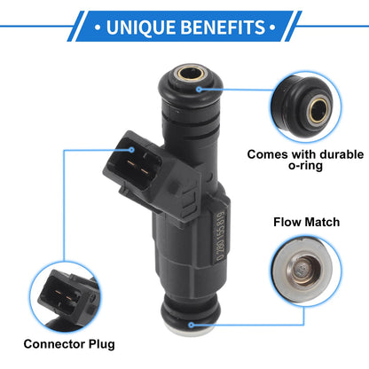 1 Pc Fuel Injector No. 0280155819/988FDA for Audi A4 1.8T (1997–2000)