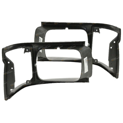 LH+RH Headlight Surround Pair Light Grey for Toyota Hiace (1992–1998)
