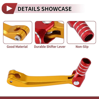 Shifter Lever for Honda CRF150F 2003-2017 - Gold, Red, Silver Tone