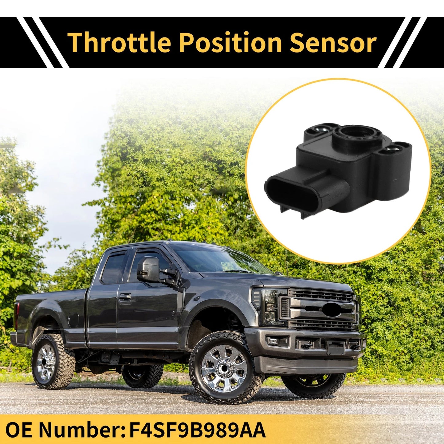 Throttle Position Sensor TPS for Ford F-150 (1997–2008) No.F4SF9B989AA