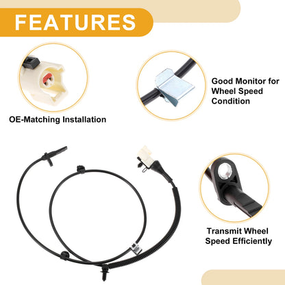 ABS Wheel Speed Sensor No. 8G1Z2C190A for Ford Taurus (2000–2007) Rear Right