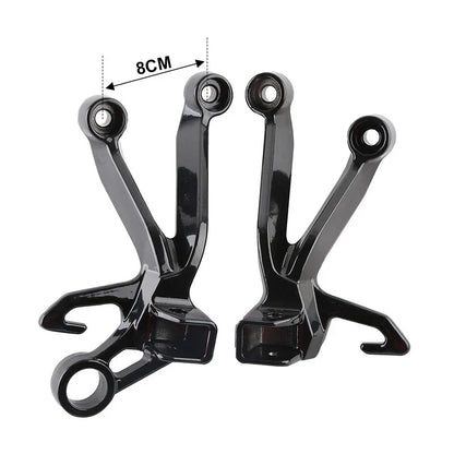 Rear Footrest Peg Bracket for Suzuki GSXR1000 2003-2004 Black