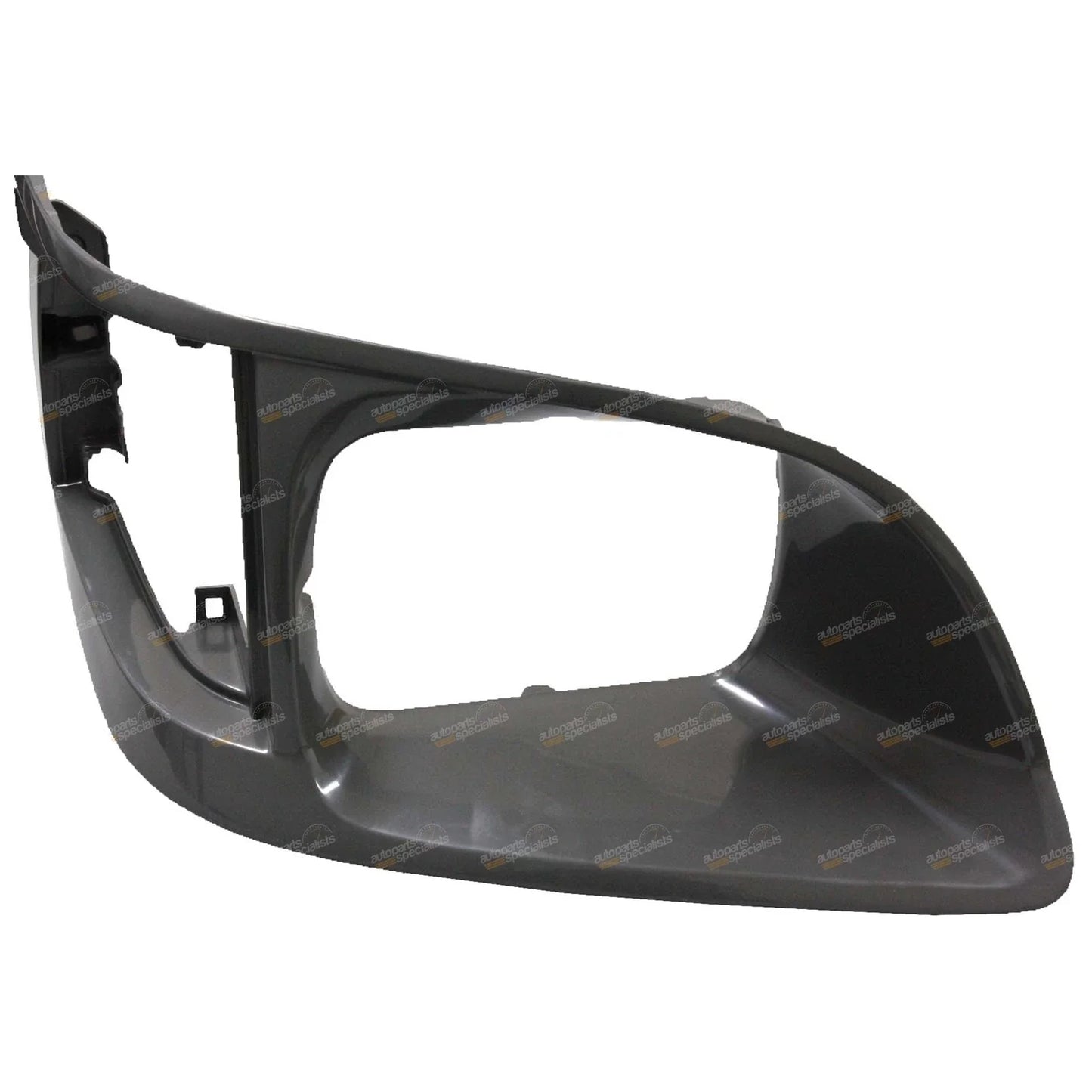 LH+RH Dark Grey Headlight Surround Pair for Toyota Hiace (1998–2005)