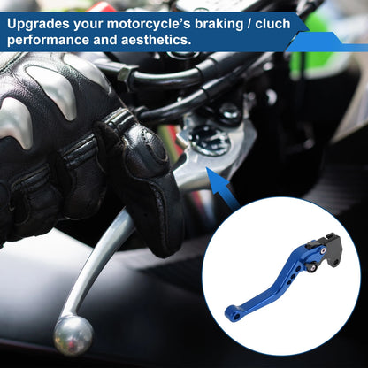 Adjustable Short Brake Clutch Levers for Suzuki GSX-8R (2023–2025) - Blue