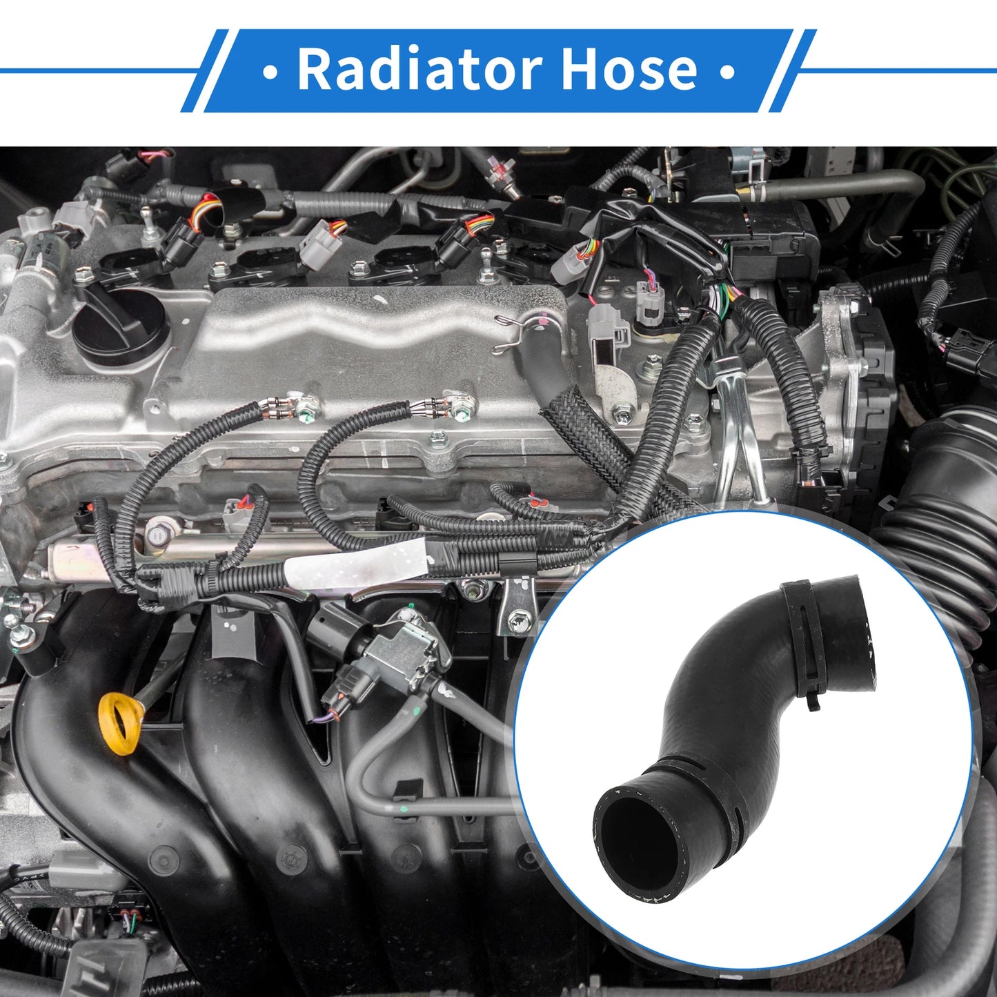Radiator Hose for Land Rover Range Rover 5.0L V8 (2010–2022) No.LR033994 Rubber