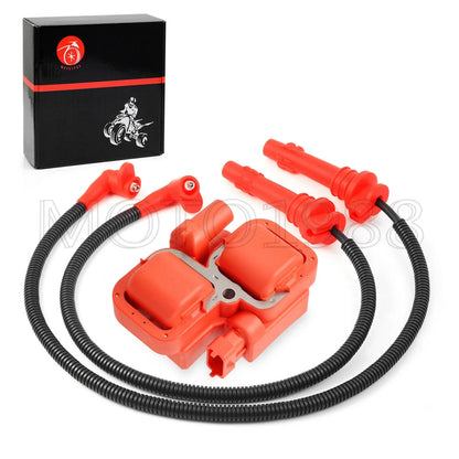 Ignition Coil w Spark Plug Wire Cap for Polaris Ranger XP1000/Crew XP1000 (2014–2023)