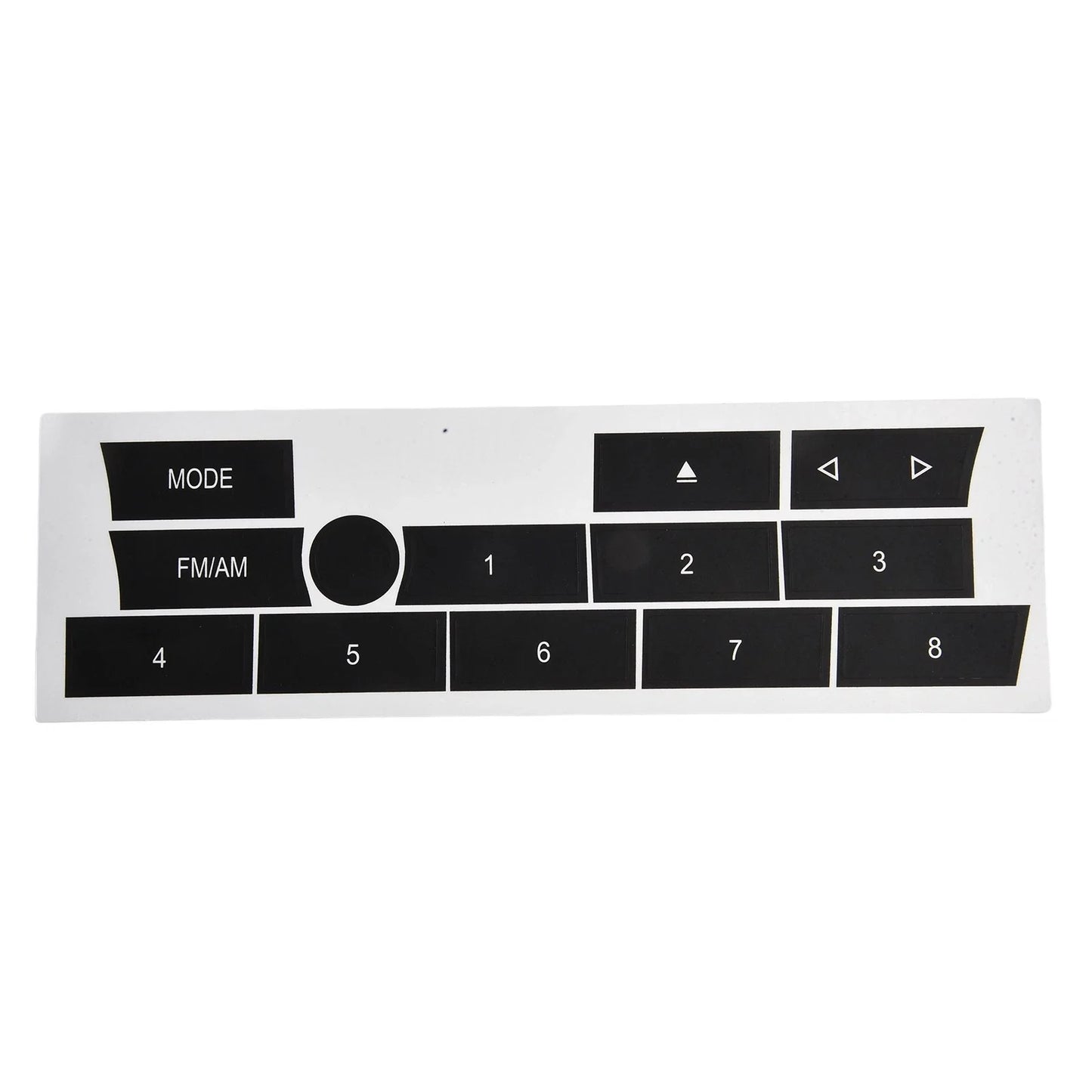 2 x Button Repair Stickers for BMW 7 Series F02 AC/Radio Controls (2009–2012)