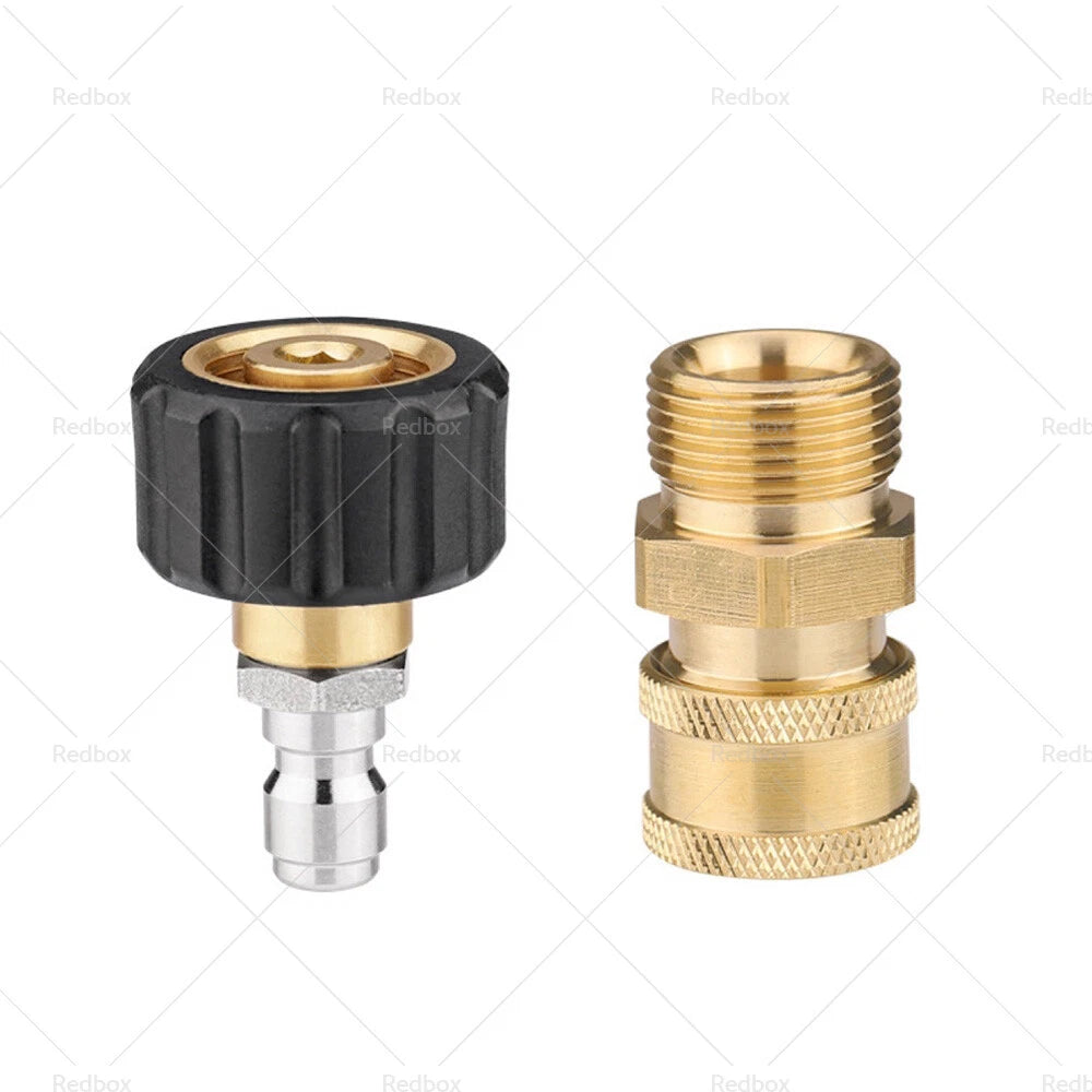 1 Pair M22-14 Adapter 1/4" Quick Connect Coupler for Pressure Washer (N/A)