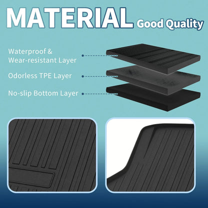 Flat Face Cargo Liner Rear Trunk Mat for Honda Civic (2022-2024) 1 x TPE