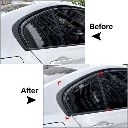 Rear Quarter Louver Trim for BMW 3 Series F30 (2013-2019) Gloss Black