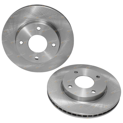 2 Front Disc Brake Rotors for Nissan Tiida C11 (2006–2013)