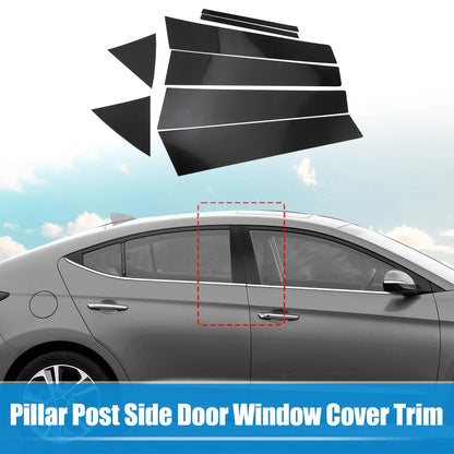 8pcs Car Pillar Post Side Door Window Covers for Hyundai Elantra (2017-2023)