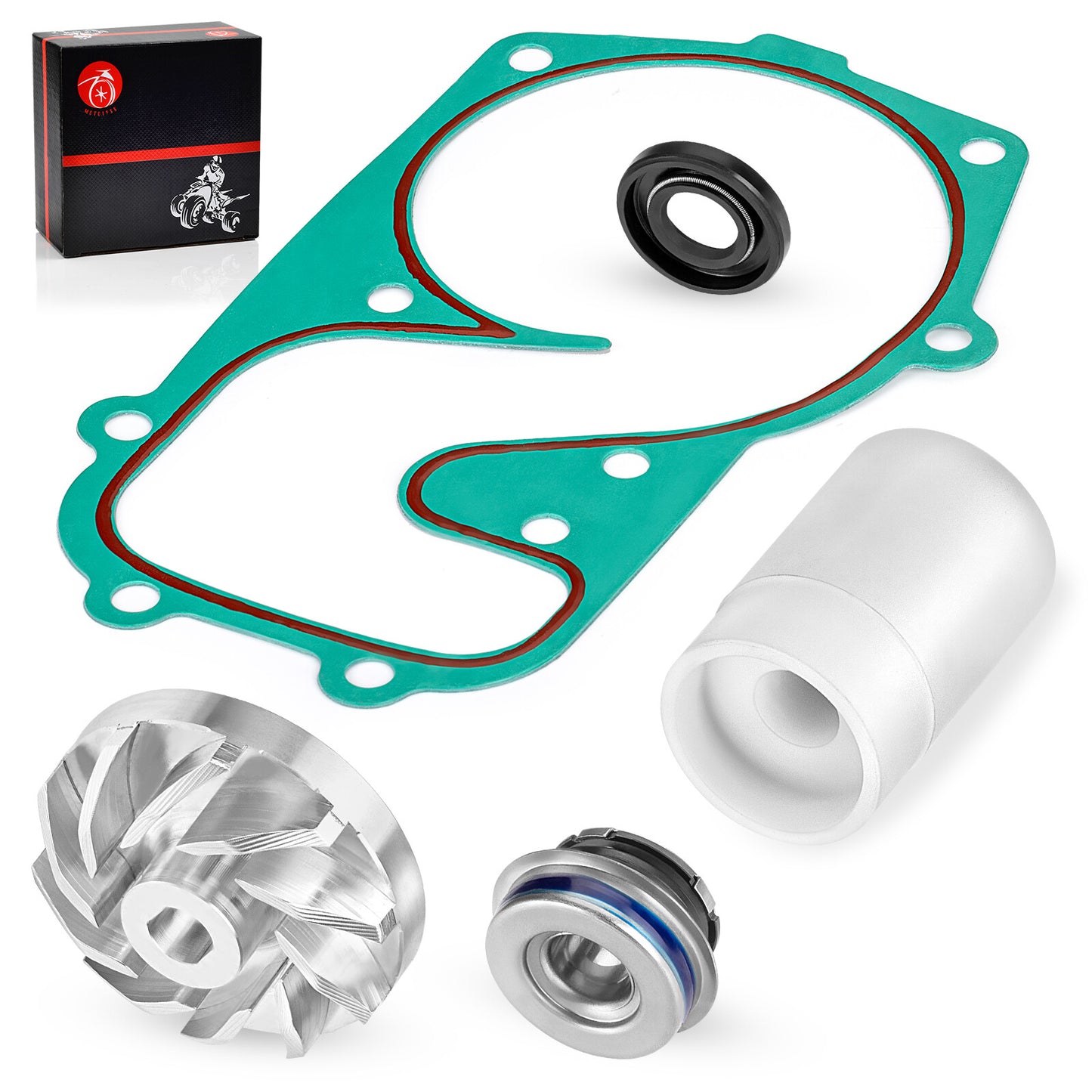 Water Pump Cover Gasket with Impeller Seals for Polaris Indy 600 (2013–2024)