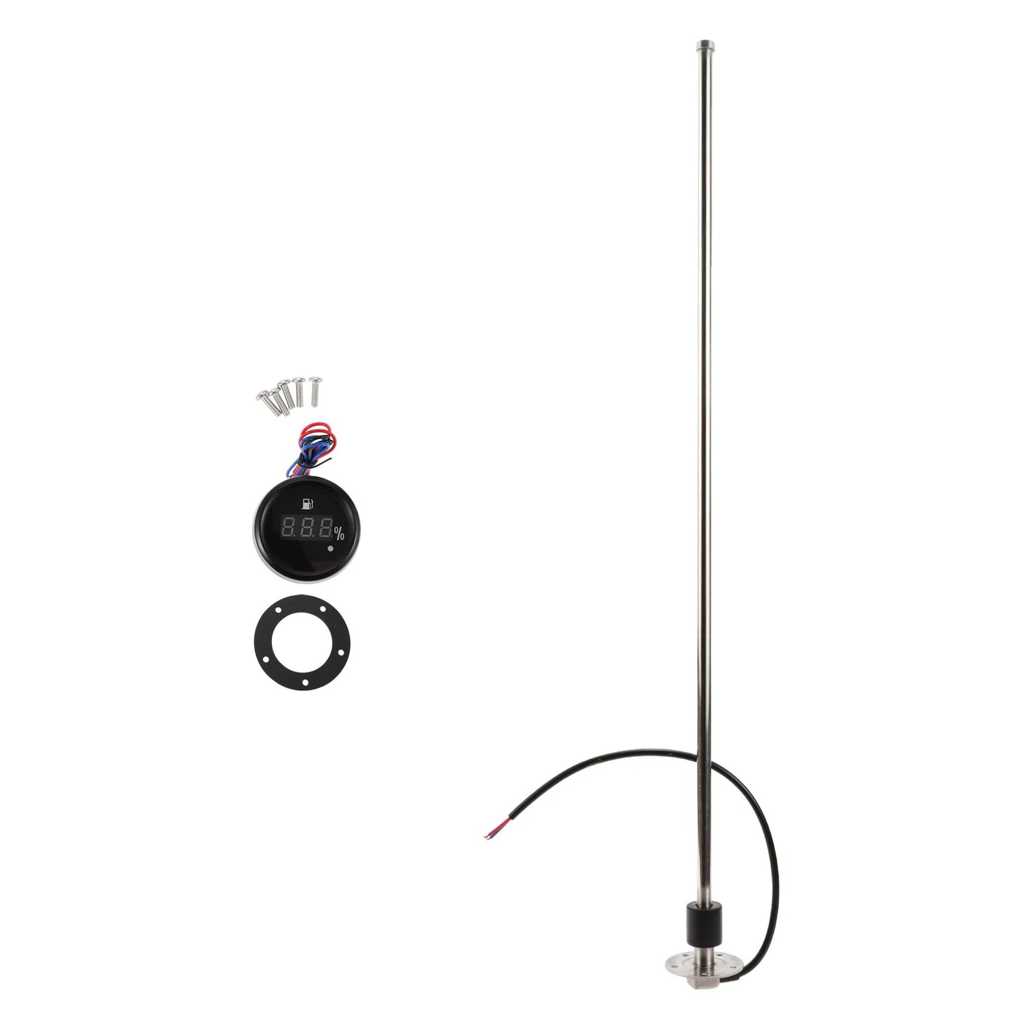 Fuel Sending Unit and Gauge Kit 0-190 Ohm 813mm for Boat Car